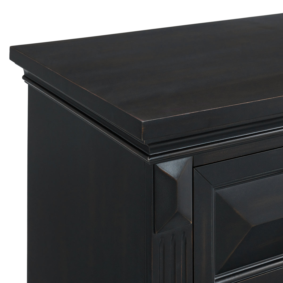 Bridgestone King Panel 3PC Bedroom Set in Black