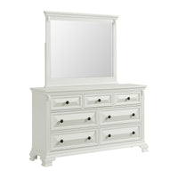 Bridgestone Dresser and Mirror Set in Antique White