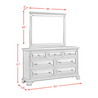 Bridgestone King Panel 5PC Bedroom Set in Black