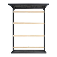 Bridgestone Queen 4PC Bedroom Set with 2 Nightstands & Chest in Black