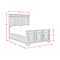 Bridgestone Queen Panel 3PC Bedroom Set in Black