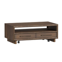 Brisbane 2PC Occasional Table Set in Brown-Coffee Table & End Table