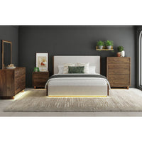 Brisbane Dresser and Mirror Set with LED in Brown