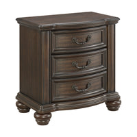 Brunswick Queen 3PC Bedroom Set with 2 Nightstands in Mahogany