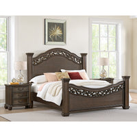 Brunswick Queen 3PC Bedroom Set with 2 Nightstands in Mahogany