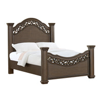 Brunswick Queen 3PC Bedroom Set with 2 Nightstands in Mahogany