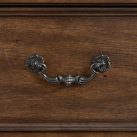 Cadenza Queen UPH 5PC Bedroom Set with Black PU in Brown