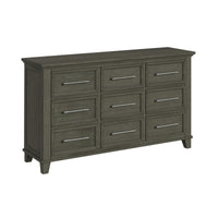 Canterbury Queen Storage 5PC Bedroom Set with 2 Nightstands, Dresser & Chest in Grey