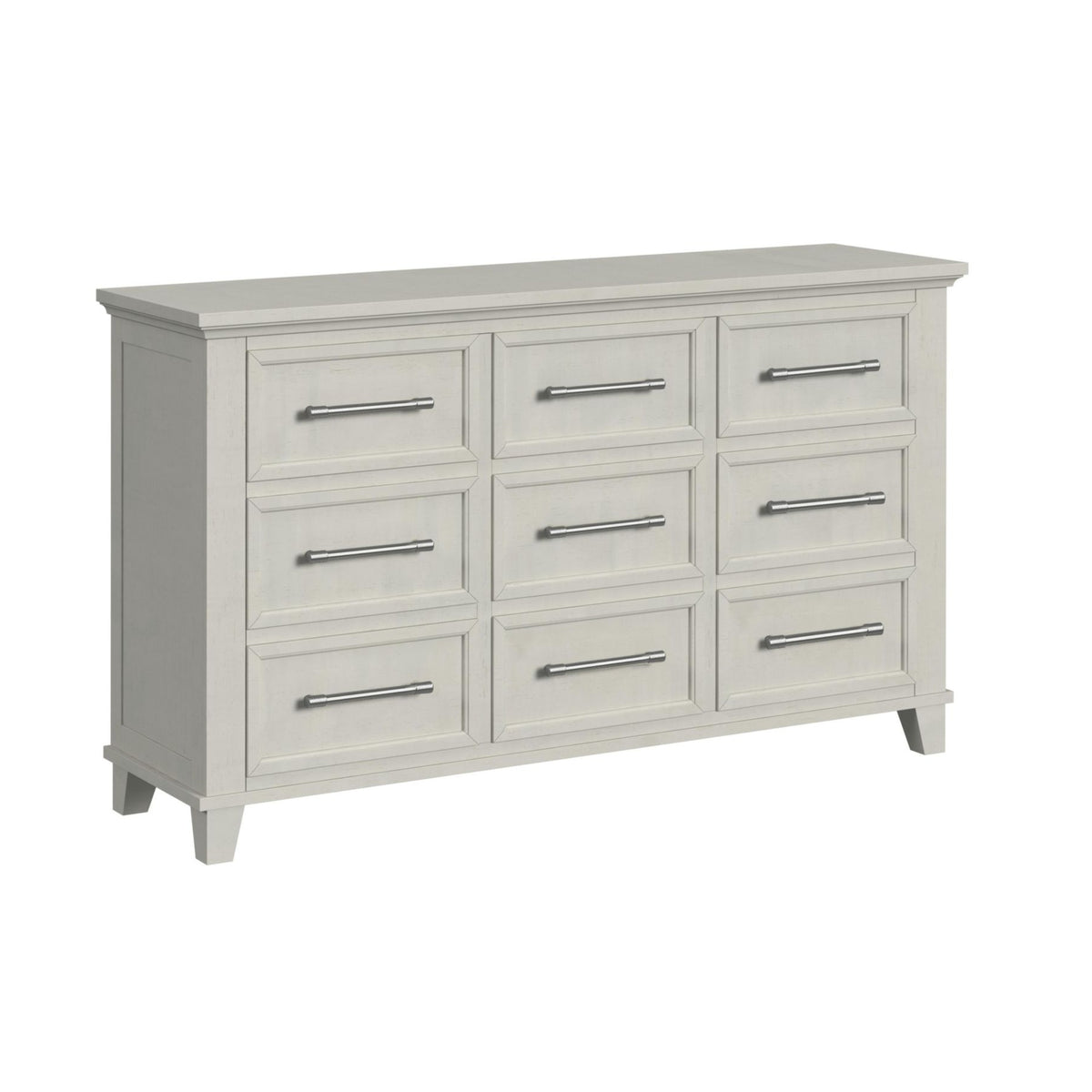 Canterbury Queen Storage 5PC Bedroom Set with 2 Nightstands, Dresser & Chest in Ivory