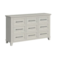 Canterbury King Storage 4PC Bedroom Set with 2 Nightstands & Dresser in Ivory