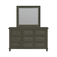 Canterbury Dresser and Mirror Set in Grey
