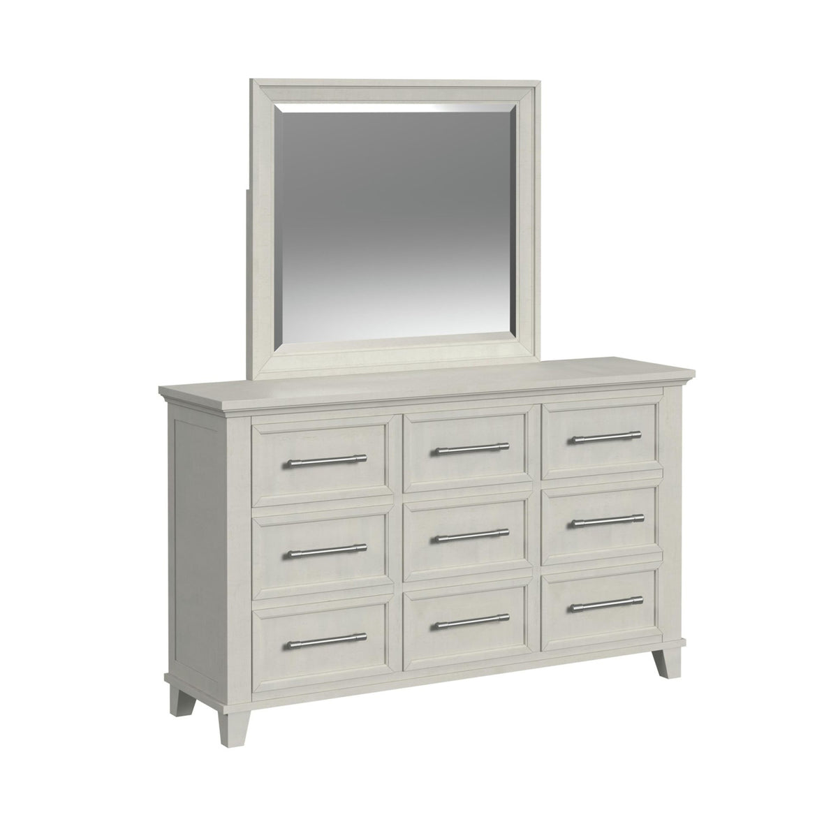 Canterbury Queen Storage 5PC Bedroom Set in Ivory