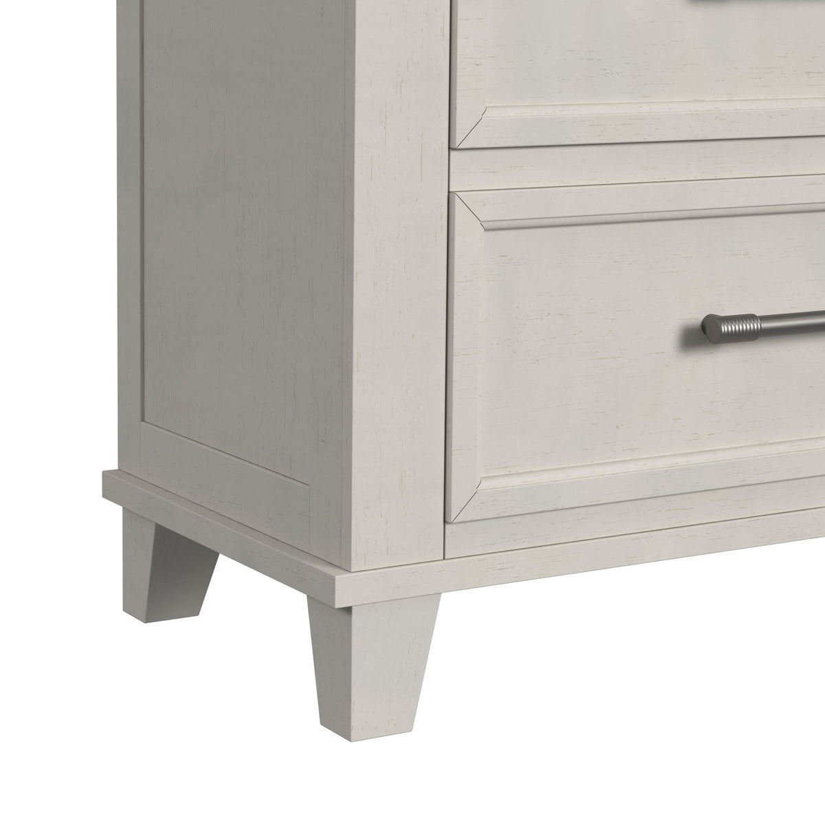 Canterbury Queen Storage 5PC Bedroom Set in Ivory