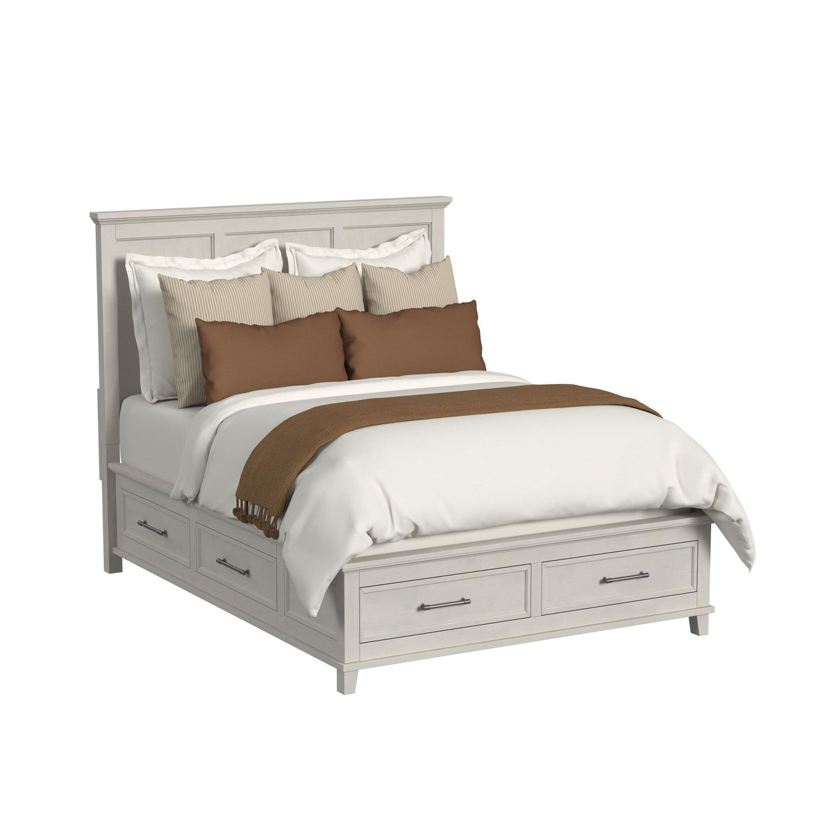 Canterbury Queen Storage Bed in Ivory