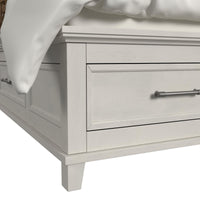 Canterbury Queen Storage Bed in Ivory