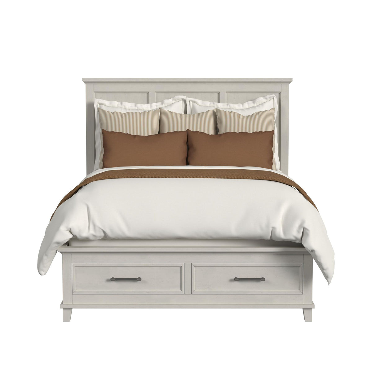 Canterbury Queen Storage Bed in Ivory