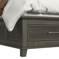 Canterbury King Storage 5PC Bedroom Set in Grey