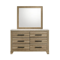 Caro Dresser and Mirror Set in Natural
