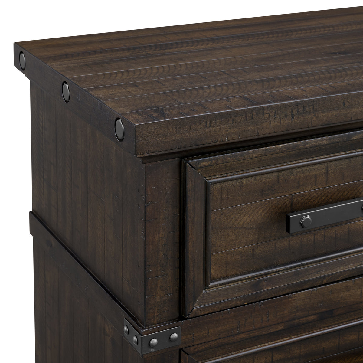 Colorado City King Storage 5PC Bedroom Set in Charcoal