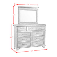 Colorado City King Storage 5PC Bedroom Set in Charcoal