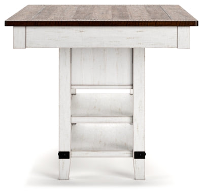 Valebeck Counter Height Dining Table and 4 Barstools
