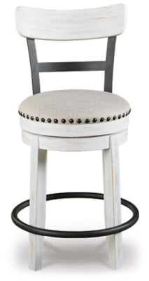 Valebeck Counter Height Dining Table and 4 Barstools