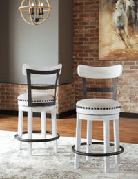Valebeck Counter Height Dining Table and 4 Barstools