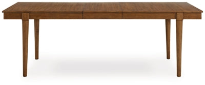 Lyncott Extension Dining Table, 4 Chairs and Bench