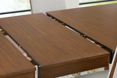 Lyncott Extension Dining Table, 4 Chairs and Bench