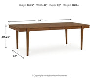 Lyncott Extension Dining Table and 6 Chairs