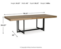 Tomtyn Extension Dining Table and 6 Chairs