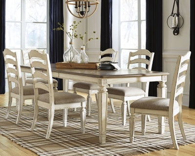 Realyn Extension Dining Table and 6 Chairs
