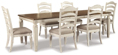 Realyn Extension Dining Table and 6 Chairs