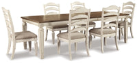 Realyn Extension Dining Table and 6 Chairs