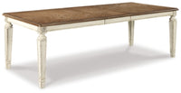 Realyn Extension Dining Table and 6 Chairs