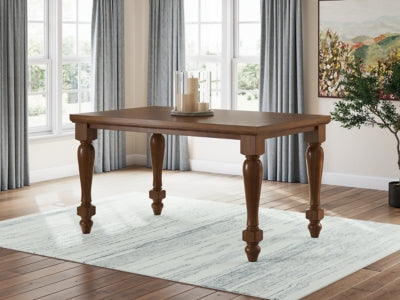 Greddinton Counter Height Dining Table and 6 Barstools