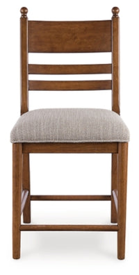 Greddinton Counter Height Dining Table and 6 Barstools