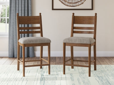 Greddinton Counter Height Dining Table and 6 Barstools