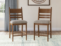 Greddinton Counter Height Dining Table and 6 Barstools