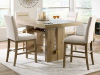 Lasinger Counter Height Dining Table and 4 Barstools
