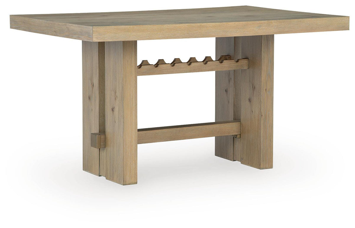 Lasinger Counter Height Dining Table and 4 Barstools