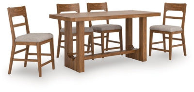 Cabalynn Counter Height Dining Table and 4 Barstools