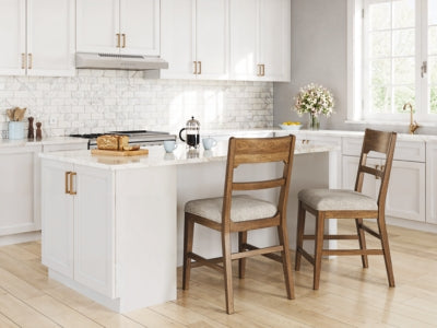 Cabalynn Counter Height Dining Table and 4 Barstools