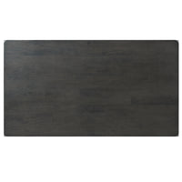 Alex Grey 60"" 7 PC Dining Set (Grey Table with Black PU Seat)