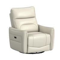 Deco P1 Recliner with Glider and Swivel in Del Mar Cream