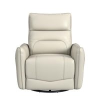 Deco P1 Recliner with Glider and Swivel in Del Mar Cream