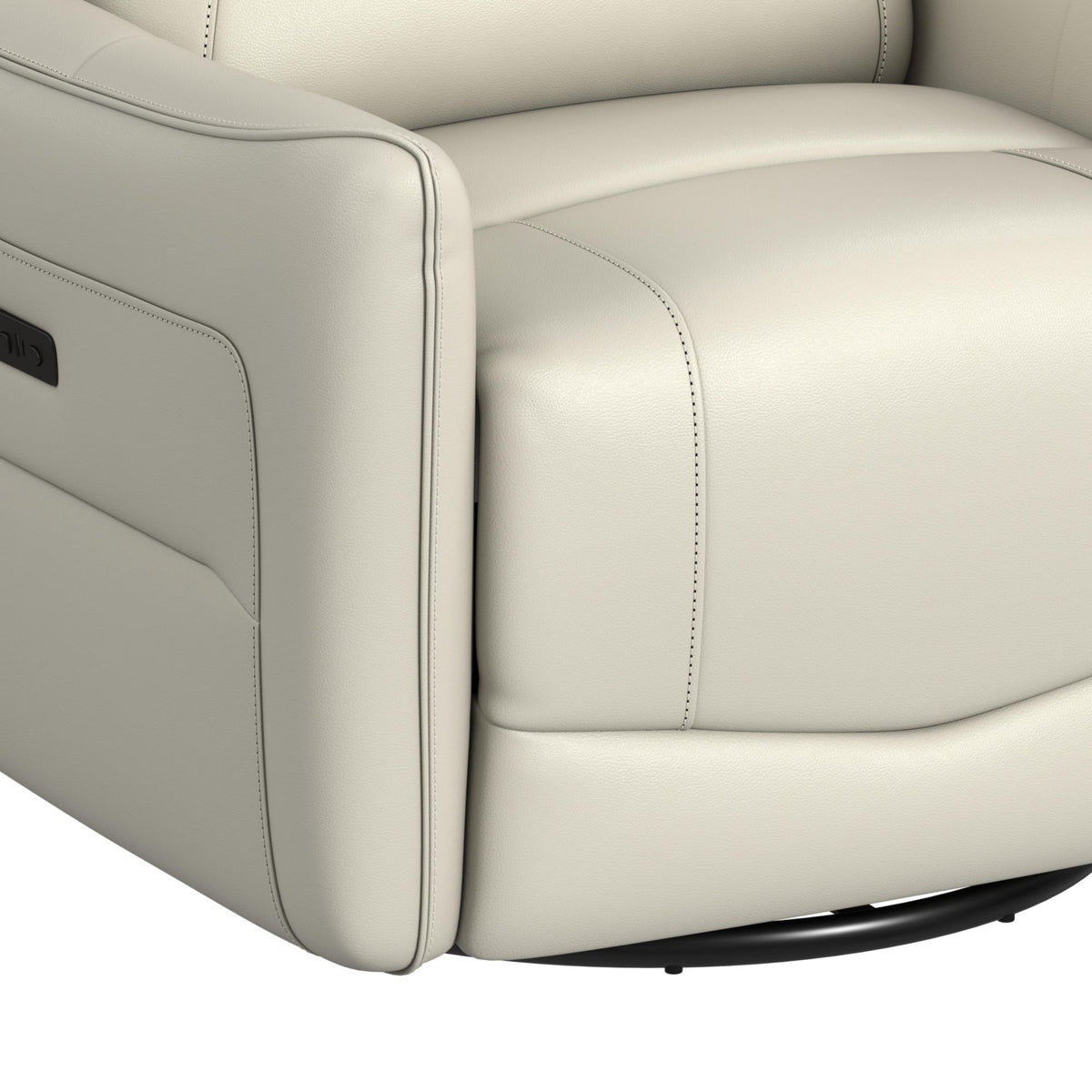 Deco P1 Recliner with Glider and Swivel in Del Mar Cream