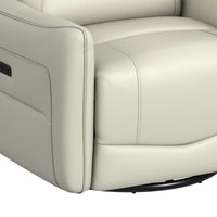 Deco P1 Recliner with Glider and Swivel in Del Mar Cream