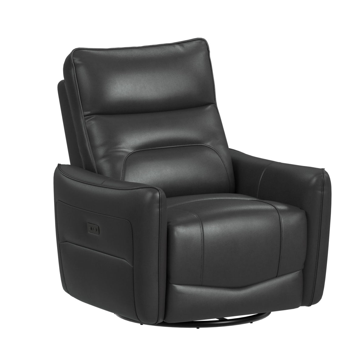 Deco P1 Recliner with Glider and Swivel in Del Mar Grey