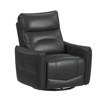 Deco P1 Recliner with Glider and Swivel in Del Mar Grey